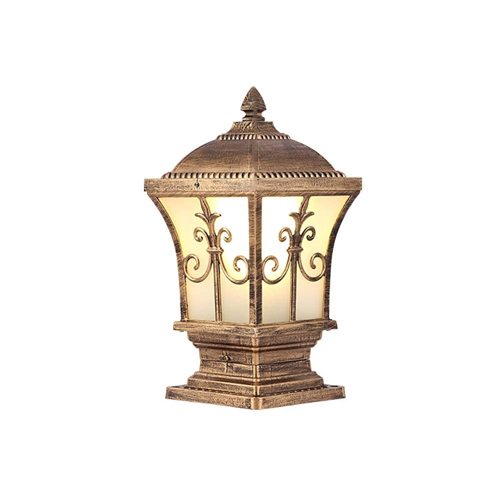 Nordic Frosted Acrylic Column Headlight - Die-Cast Aluminum Outdoor Pillar Lamp with Paint Frosting for Stairs, Garden, Lawn, Park, Courtyard | E271 | Perfect for Pathway Lighting, Landscape Illumination, and Outdoor Decoration