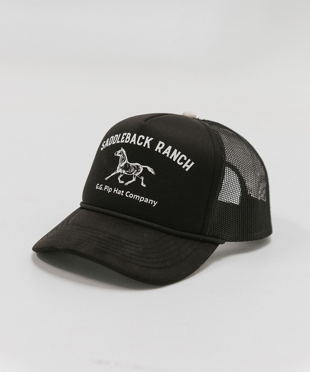 Premium Saddleback Ranch Trucker Hat - Durable Mesh Back & Adjustable Fit - Perfect for Outdoor Adventures, Rodeos & Country Lifestyle