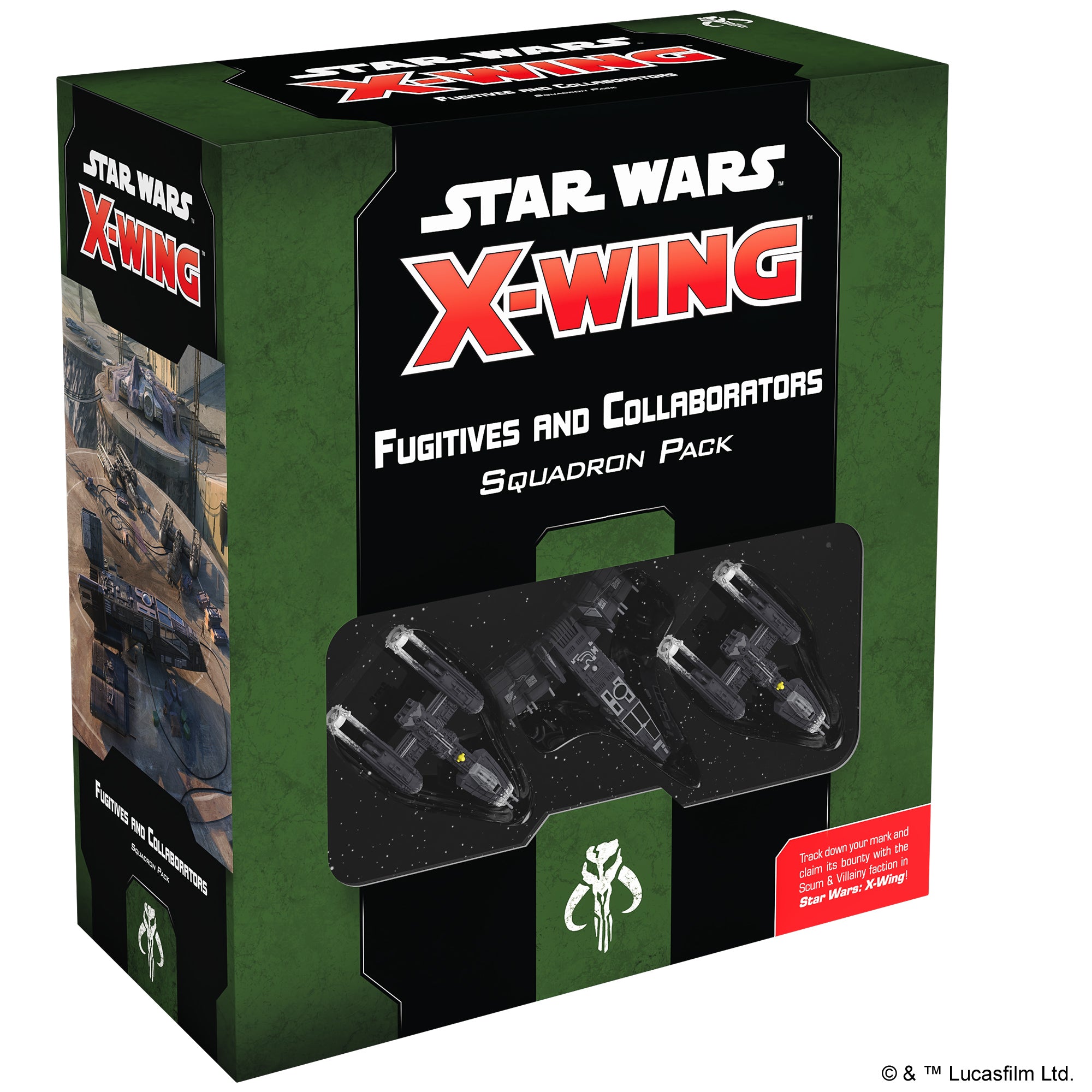 Star Wars X-Wing 2nd Edition: Fugitives and Collaborators Squadron Pack - Miniature Tabletop Game for Strategic Space Battles | Perfect for Game Nights & Tournaments