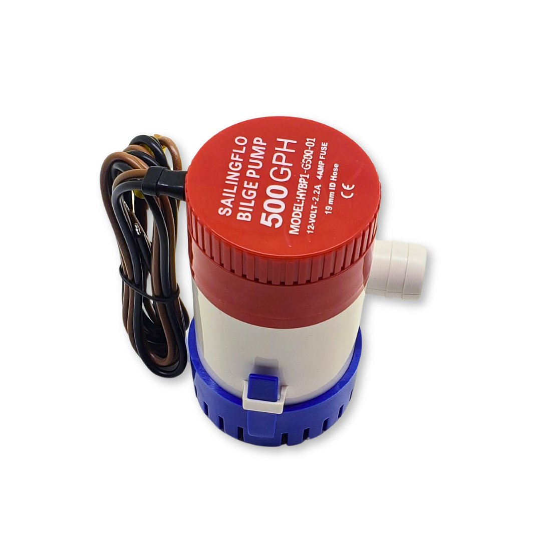 Prospectors Dream Bilge Pump 500 GPH - High Capacity Water Removal for Boats, RVs & Flood Prevention - Ideal for Marine, Camping & Emergency Use