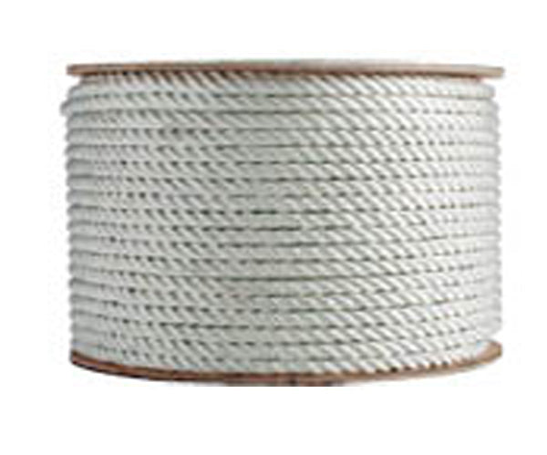 3 Strand Twisted White Nylon Rope - Heavy Duty Marine, Camping & DIY Rope for Boating, Outdoor Activities and Home Projects