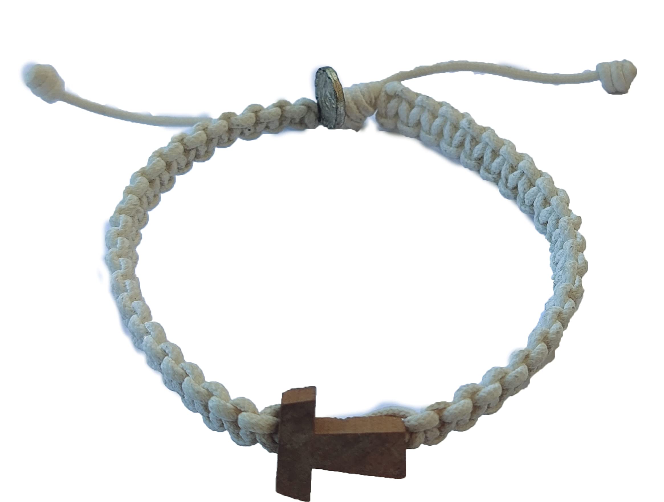 Christian Olive Wood Bracelet with Tau Cross for Men & Women - Religious Jewelry Gift for Baptism, Confirmation & Daily Faith Wear