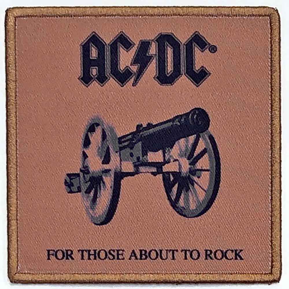 AC/DC Iron On Patches - For Those About To Rock (We Salute You) - Perfect for Jackets, Bags & DIY Clothing Customization