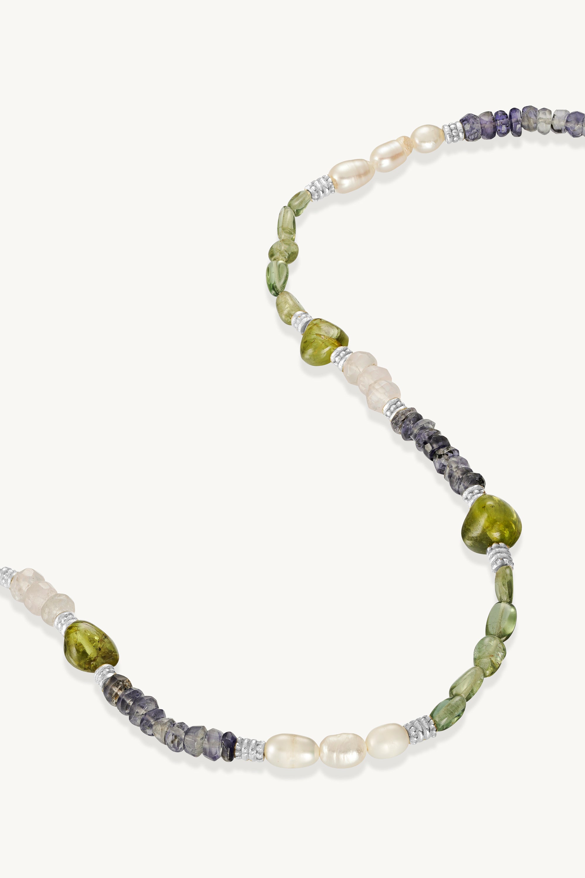 Elegant Wren Silver Beaded Necklace for Women - Perfect for Weddings, Parties & Everyday Wear