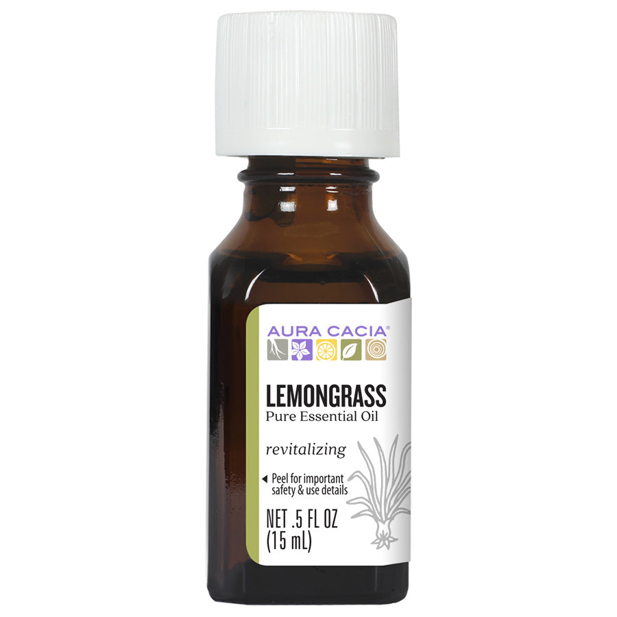 Organic Lemongrass Essential Oil - 0.5 oz (15ml) 100% Pure Therapeutic Grade for Aromatherapy, Massage & Stress Relief - Perfect for Diffusers, Skincare & DIY Beauty Products