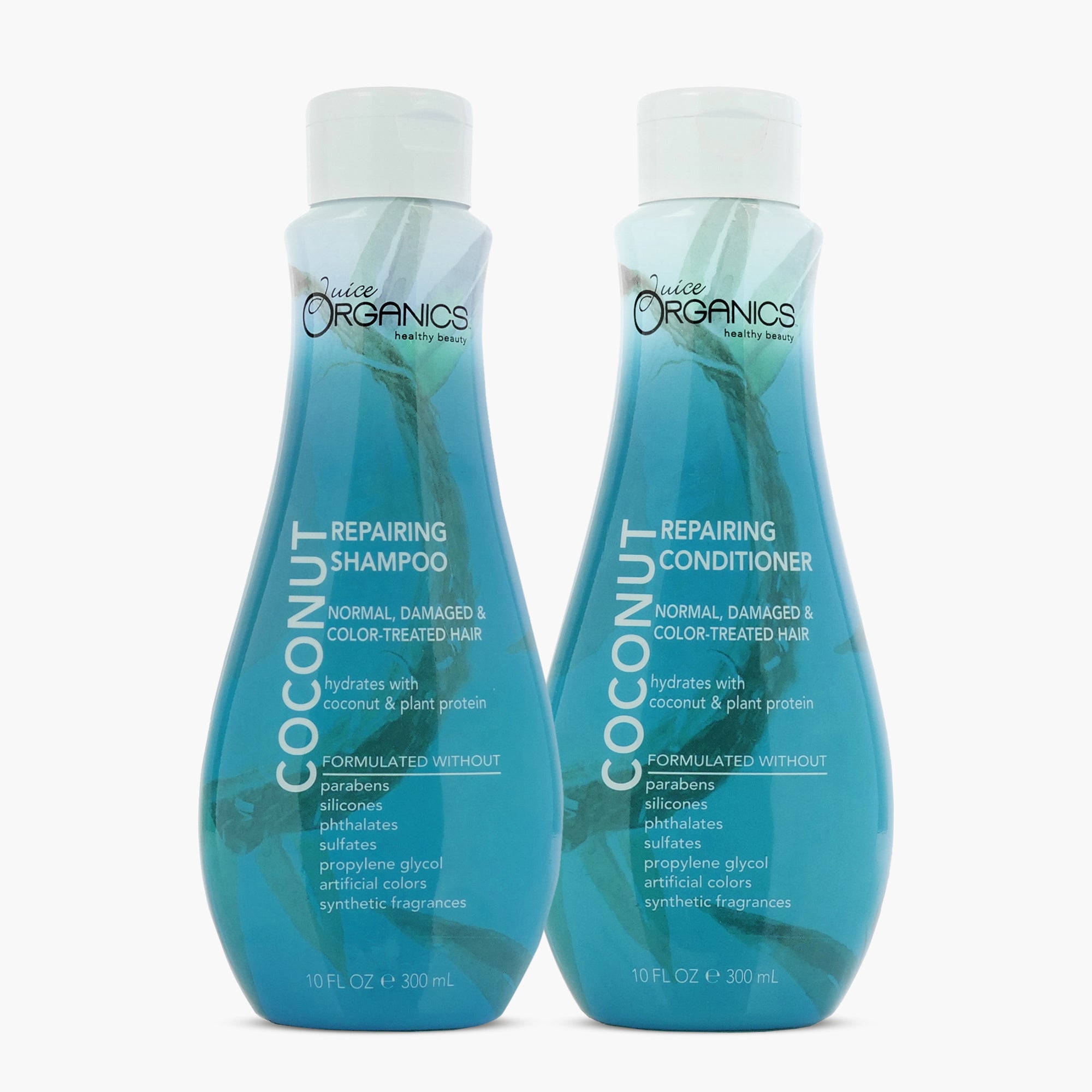 Organic Coconut Repairing Shampoo & Conditioner Set for Damaged Hair - Hydrating & Nourishing Hair Care Duo for Dry, Frizzy Hair - Perfect for Daily Use & Salon-Quality Results at Home