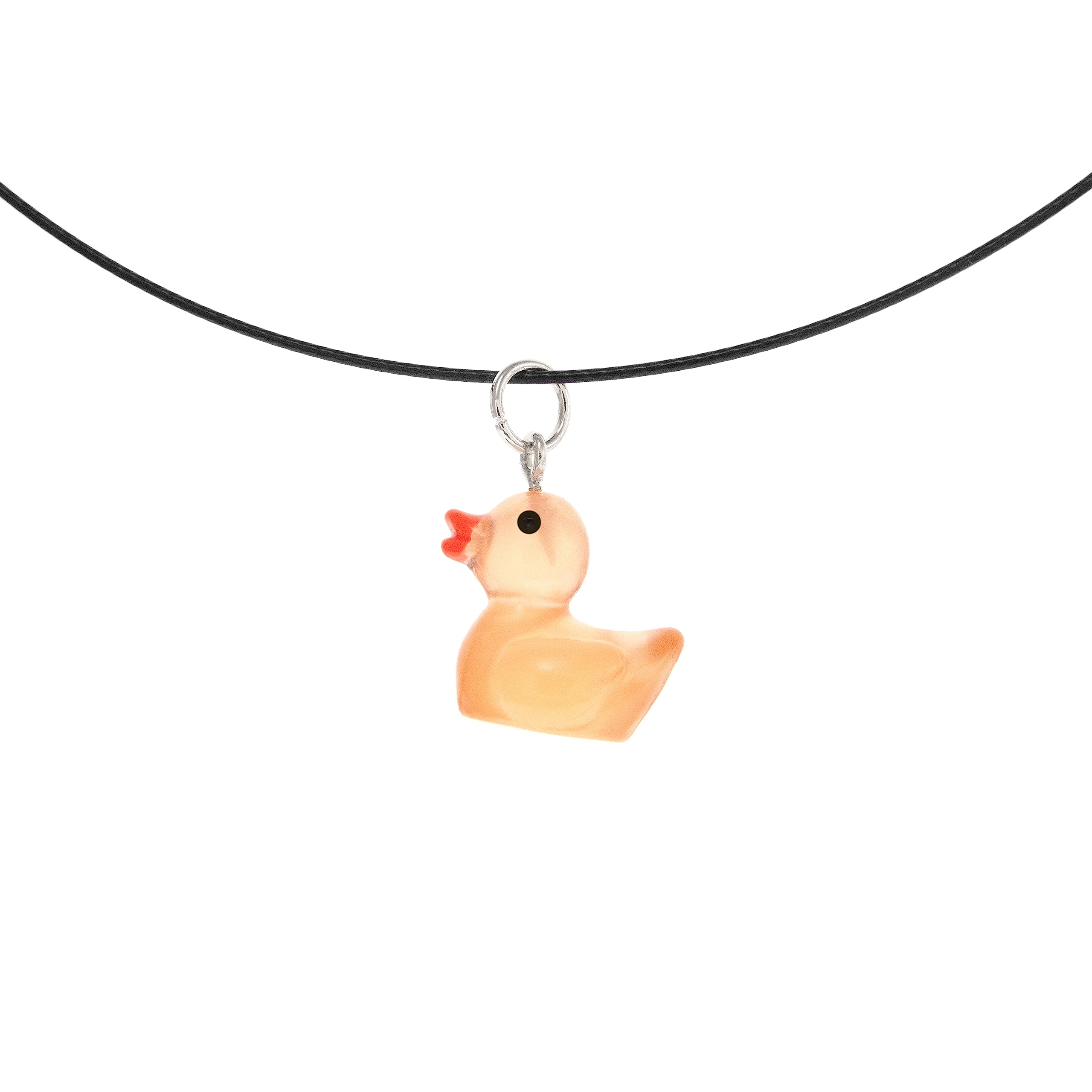 Women's Best Friend Rubber Duck Necklace - Cute Girly Ducky Jewelry Gift for Birthday, Programming & Debugging Enthusiasts, Perfect for Everyday Wear and Tech-Themed Occasions
