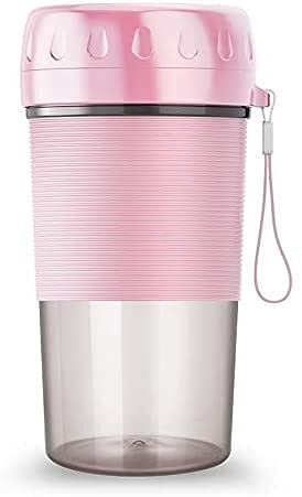 JSY 300ML Portable USB Rechargeable Mini Blender - Personal Smoothie Maker, Fruit Juicer Cup for Home, Gym & Travel (Pink) | Perfect for Shakes, Protein Drinks & Healthy Juices On-The-Go