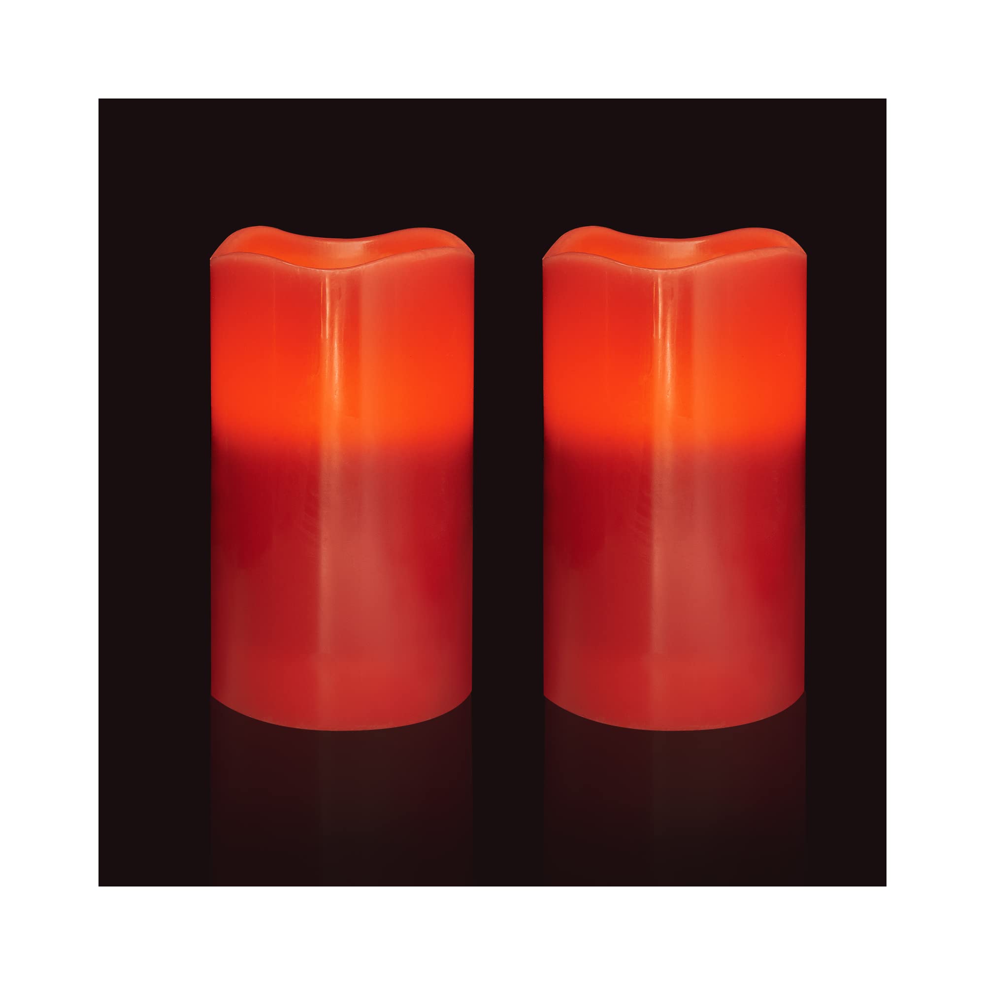 Flameless Flickering LED Pillar Candle - Battery Operated Real Wax Fake Wick with Moving Flame Effect - Perfect for Home Decor, Wedding Centerpieces, Romantic Dinner Lighting & Holiday Table Decorations
