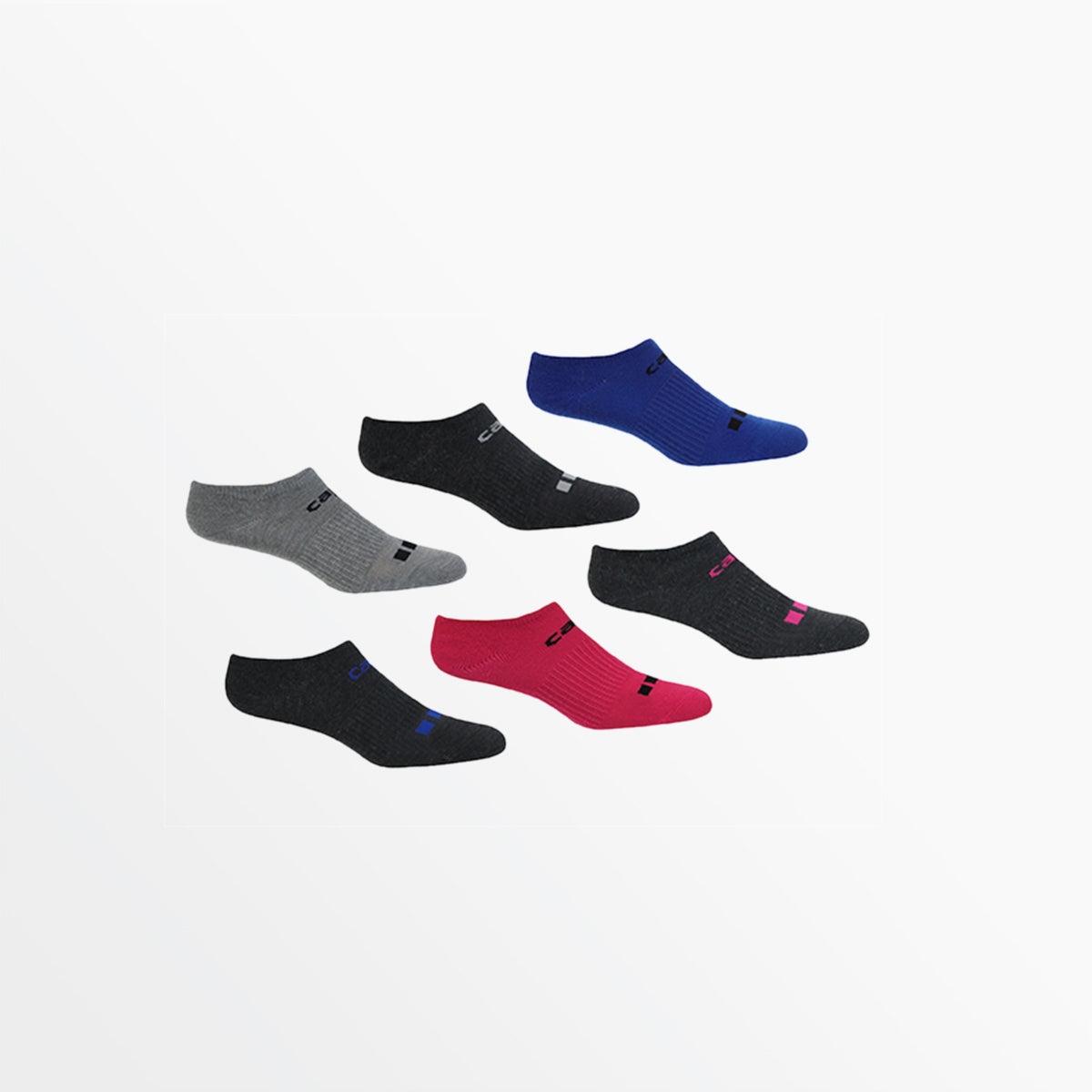 BASICS CS Cool Lightweight No Show Socks for Women & Men - Breathable Invisible Liner Socks for Sneakers, Loafers & Casual Shoes - Pack of 6 Pairs