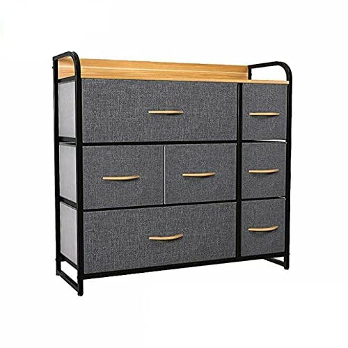 7-Drawer Dresser for Bedroom & Office - Modern Wooden Chest of Drawers with Ample Storage | Perfect for Organizing Clothes, Linens, and Office Supplies