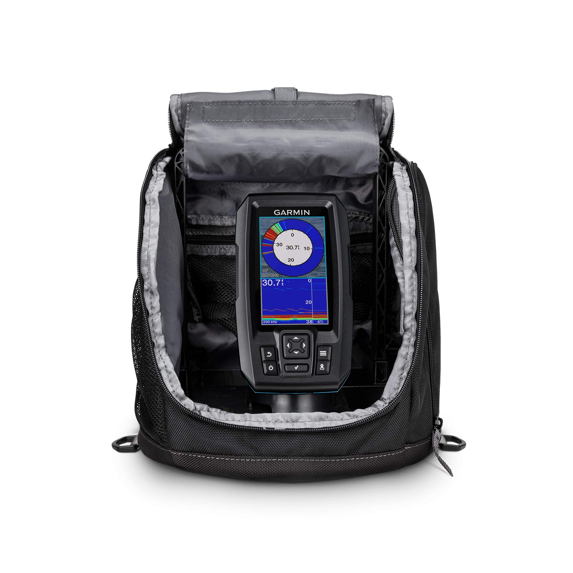 Garmin STRIKER Plus 4 Ice Fishing Bundle with Portable Fishfinder & Dual Beam-IF Transducer - Perfect for Winter Fishing and Ice Angling Adventures