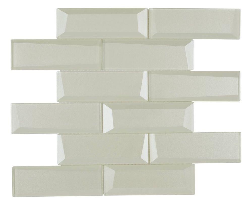 3D Champagne Glass Subway Tile 2x6 - Elegant Backsplash for Kitchen & Bathroom | Perfect for Modern Home Decor