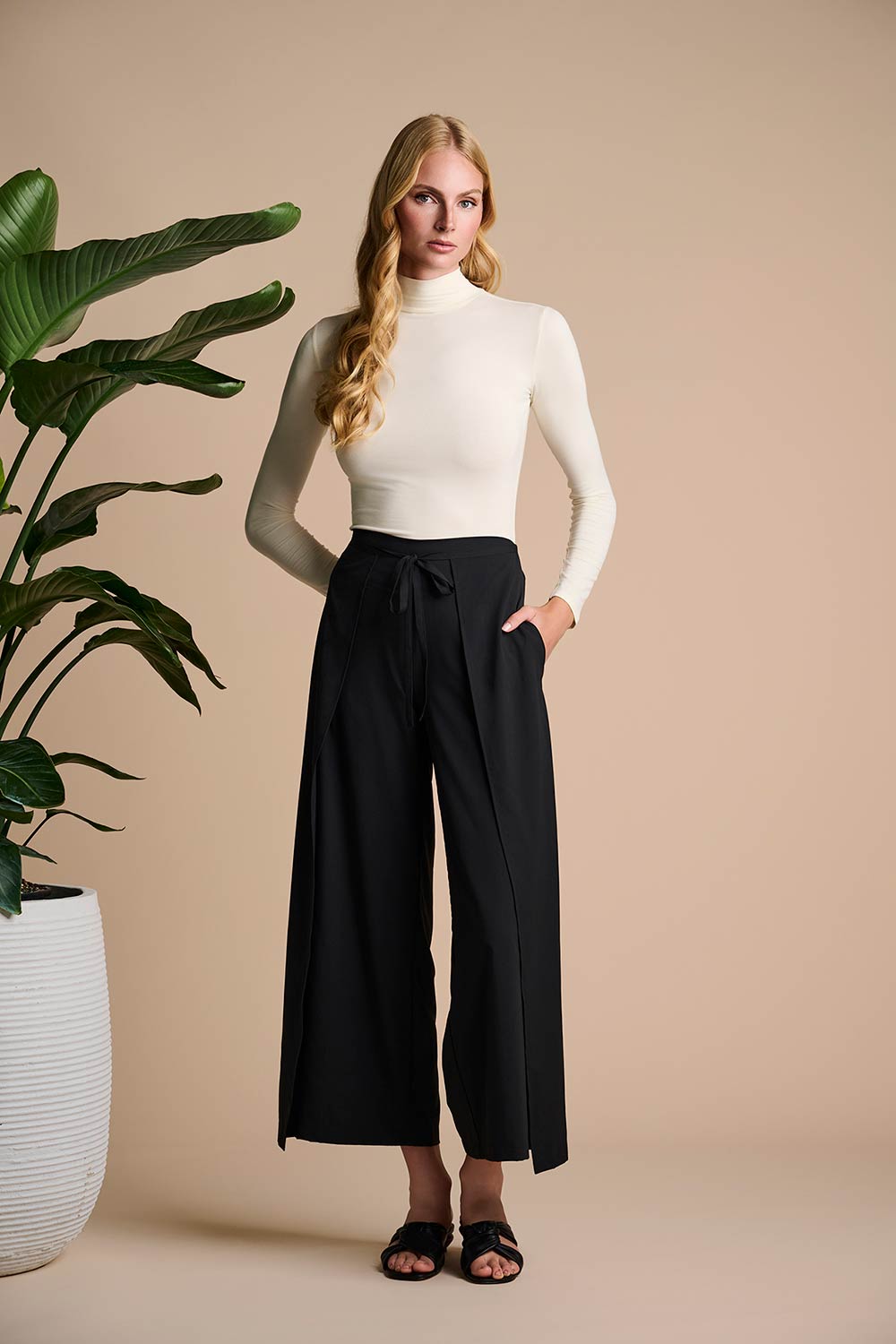 Hydra Tie Pants for Women - Comfortable Regular Fit Yoga Pants with Adjustable Waistband | Perfect for Yoga, Gym Workouts and Casual Wear