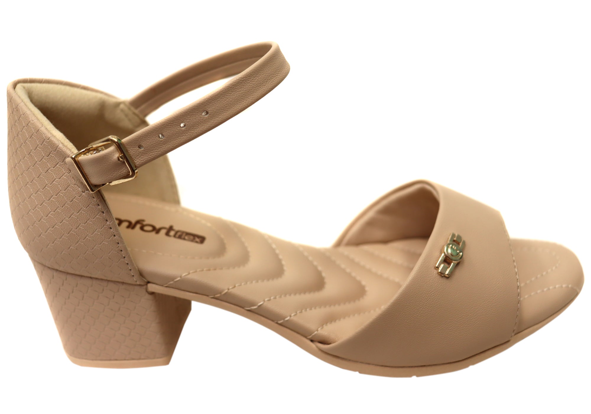 Comfortflex Teki Women's Comfortable Brazilian Heel Dress Sandals - Perfect for Weddings, Parties & Summer Outfits