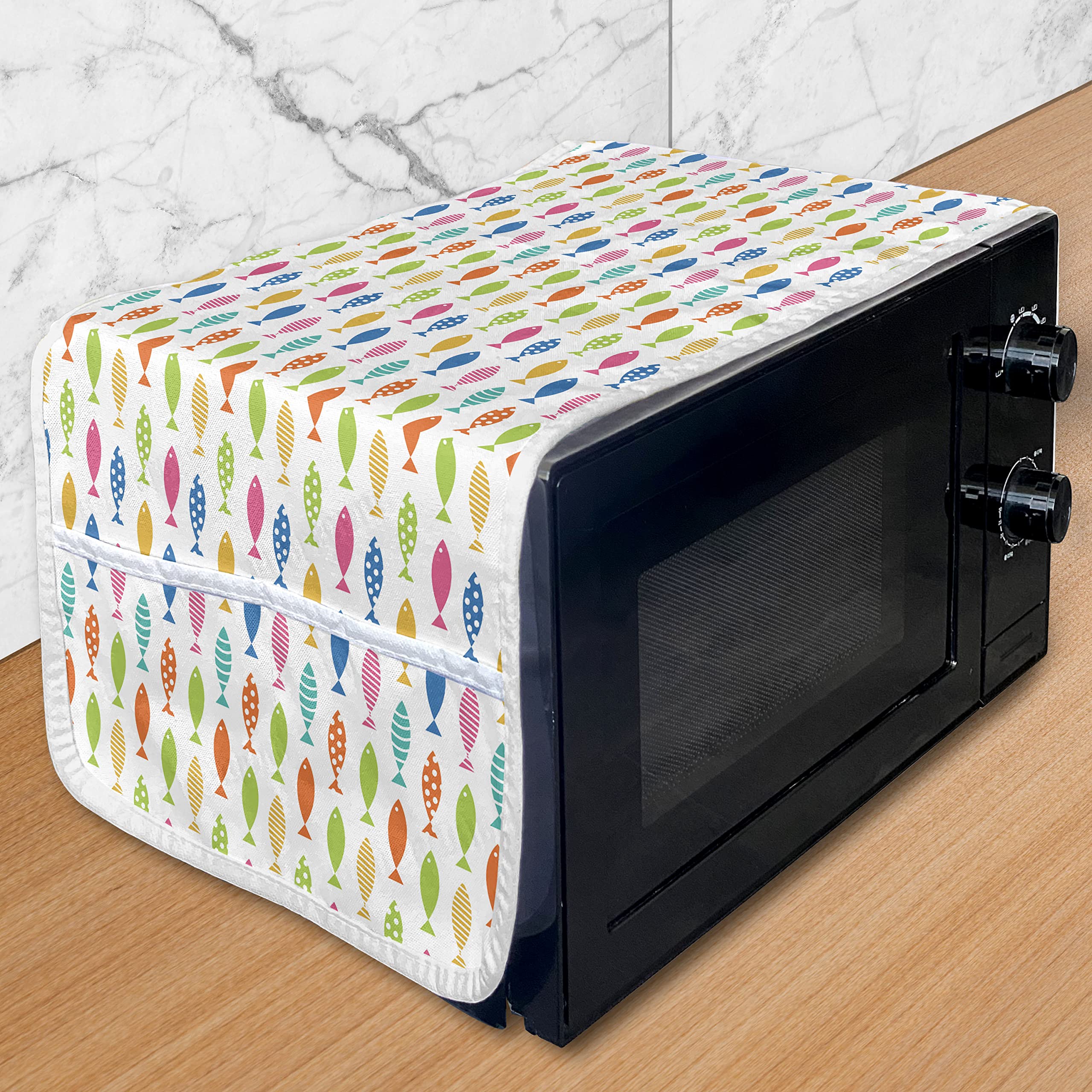 Ambesonne Waterproof Microwave Cover with Pockets - 36