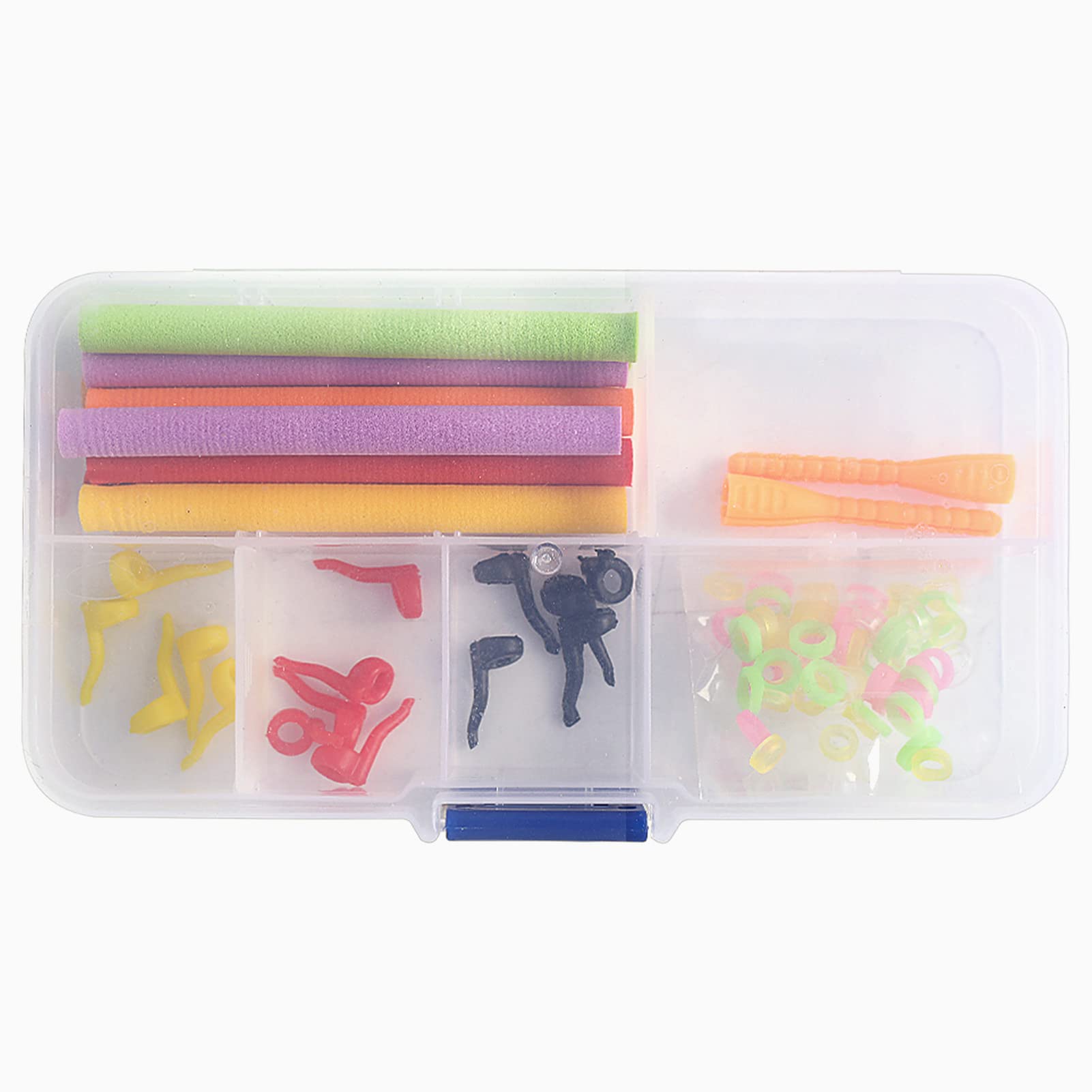 Lixada 87pcs Fishing Tackle Set - Carp Fishing Floats, Bobbers, Lure Rigs & Rubber Rings with Storage Box - Complete Fishing Accessories Kit for Freshwater & Saltwater Angling - Perfect for Bass, Trout, and Carp Fishing Trips