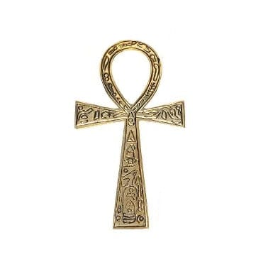 Authentic Brass Ankh Pendant - Ancient Egyptian Symbol of Life & Protection - Perfect for Jewelry Making, Spiritual Gifts & Meditation Accessories