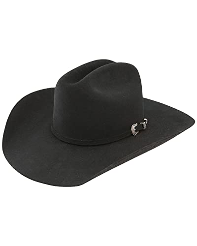 RESISTOL Men's 5X Challenger Fur Felt Cowboy Hat - RFTCHG-7540 Black | Western Rodeo Hat for Country Music Festivals & Outdoor Rancher Style