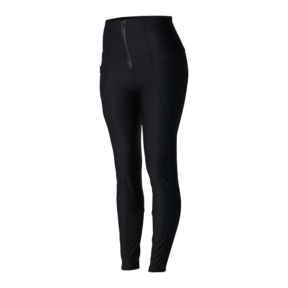 HORZE Lydia Women's Thermo Softshell Silicone Full Seat Breeches - Winter Equestrian Riding Pants for Horseback Riding & Cold Weather Training