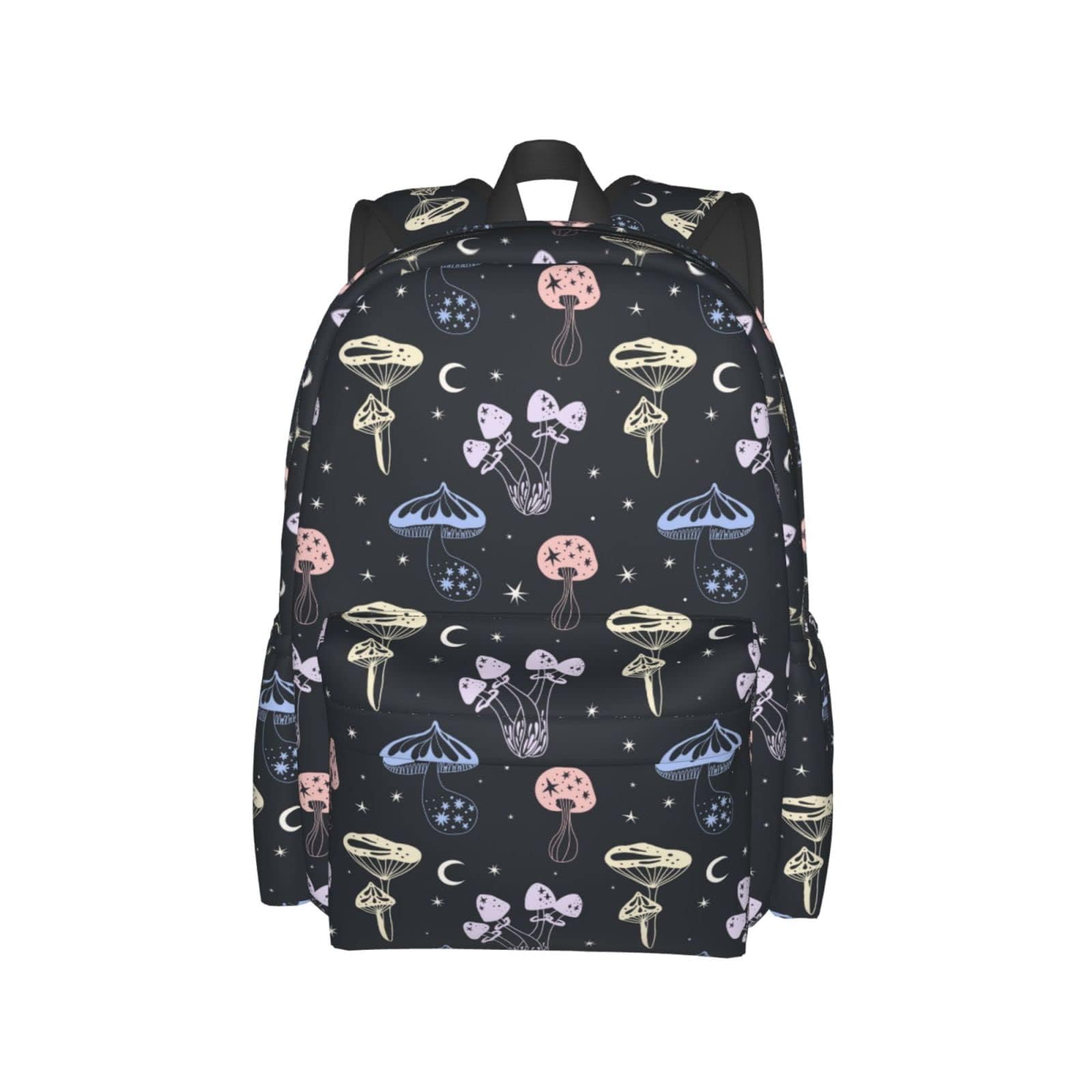 Pastel Space Mushroom Backpack - Large Lightweight Laptop Backpack for School, Travel & Work | Stylish Daypack for Teens, Kids, Boys & Girls | Perfect for College, Commuting & Outdoor Adventures
