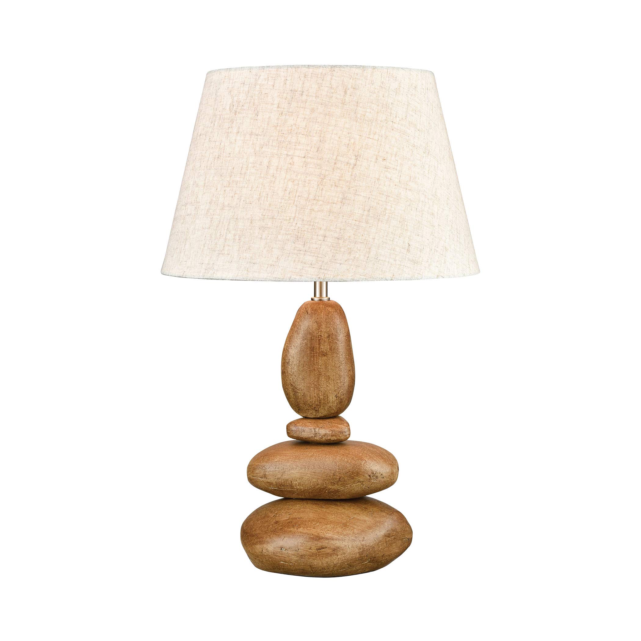 Elk Lighting D3913 Uluru Table Lamp - Toffee Stone Finish, Modern Home Decor Lamp for Living Room, Bedroom, or Office - Perfect for Ambient Lighting and Stylish Interior Design