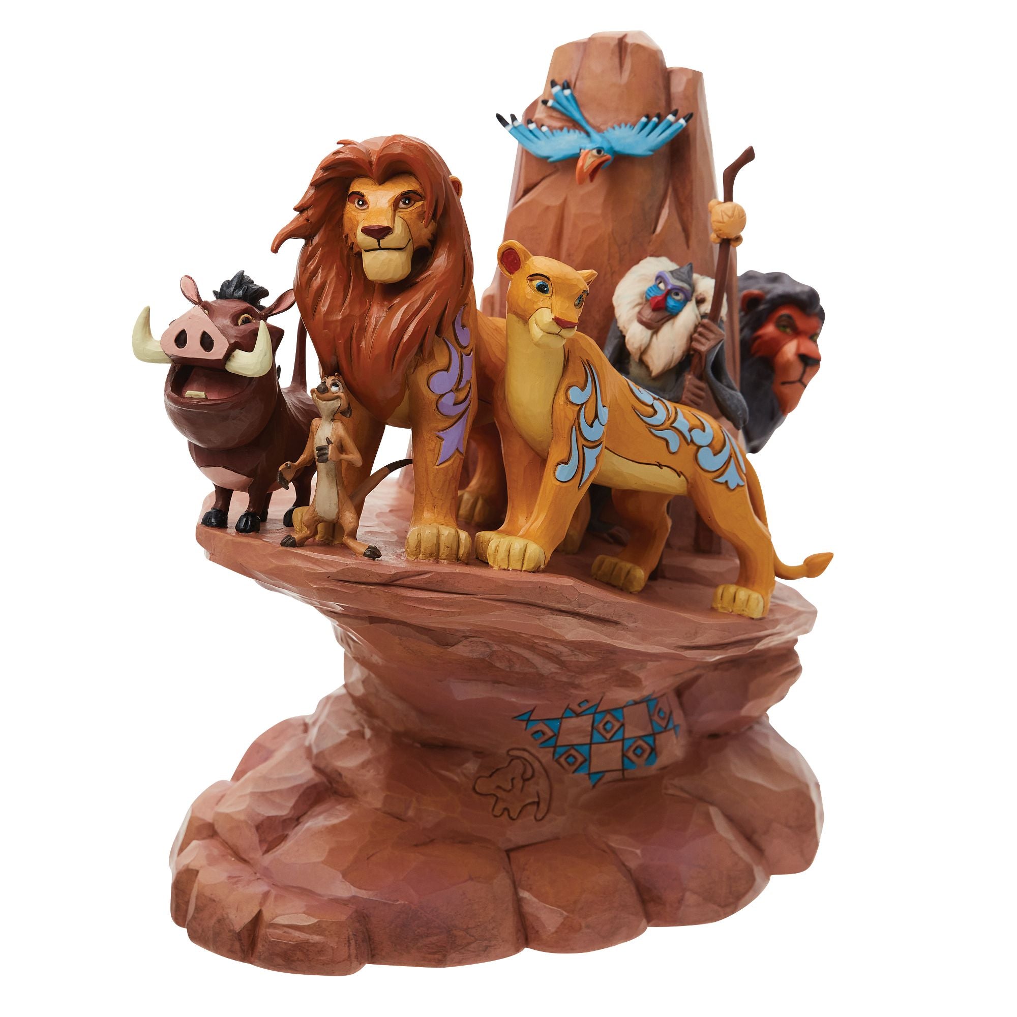 Lion King Hand Carved Stone Statue - Elegant Home Decor for Living Room, Office & Garden
