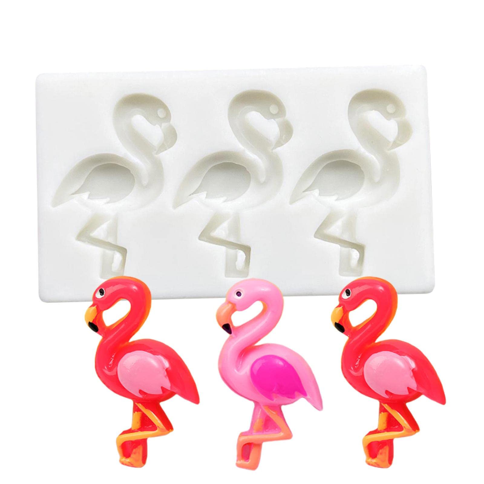 Premium Flamingo Fondant Molds & Chocolate Molds Set - 12-Piece Cupcake Baking Tools for Cake Decorating, DIY Desserts & Party Treats - Perfect for Birthday Cakes, Wedding Cupcakes & Baking Enthusiasts