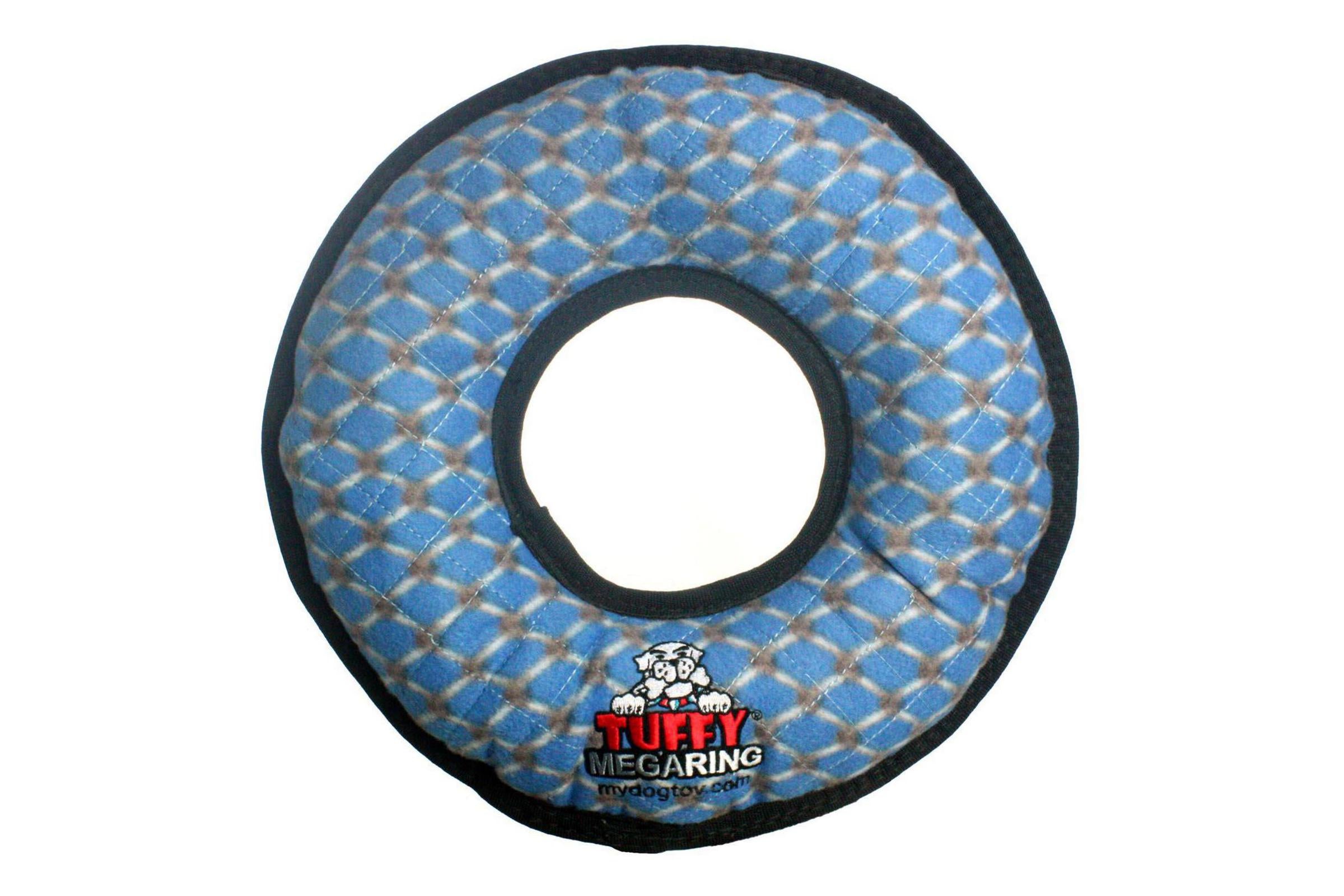 Tuffy Mega Ring - Durable Dog Chew Toy for Aggressive Chewers - Interactive Pet Toy for Large Dogs - Perfect for Training, Playtime & Teething Relief