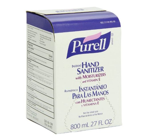 PURELL Original Instant Hand Sanitizer Refill - 800 mL Bag-in-Box | Alcohol-Based Hand Sanitizer for Offices, Schools, Hospitals & Public Spaces | Kills 99.99% of Germs