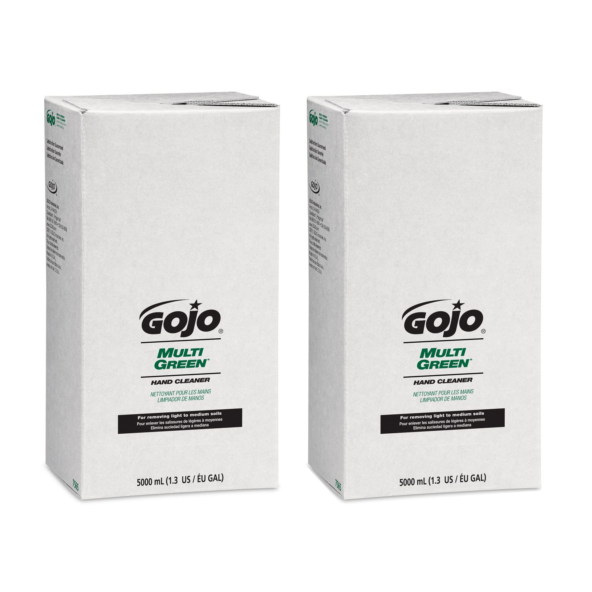 GOJO MULTI GREEN Hand Cleaner Gel Refill - Citrus Scent, 5000 mL (Pack of 2) | Heavy-Duty Multi-Purpose Hand Cleaner for Mechanics, Workshops & Industrial Use | Compatible with PRO TDX Dispensers