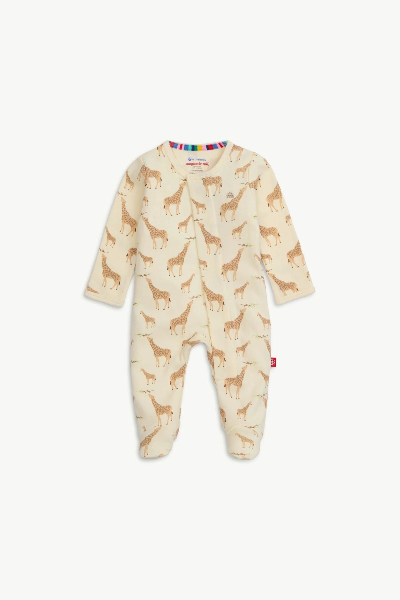 Jolie Giraffe Magnetic Baby Sleep Sack - Soft Cream Unisex Infant Swaddle Blanket for Newborns & Toddlers - Perfect for Nursery, Daycare & Travel