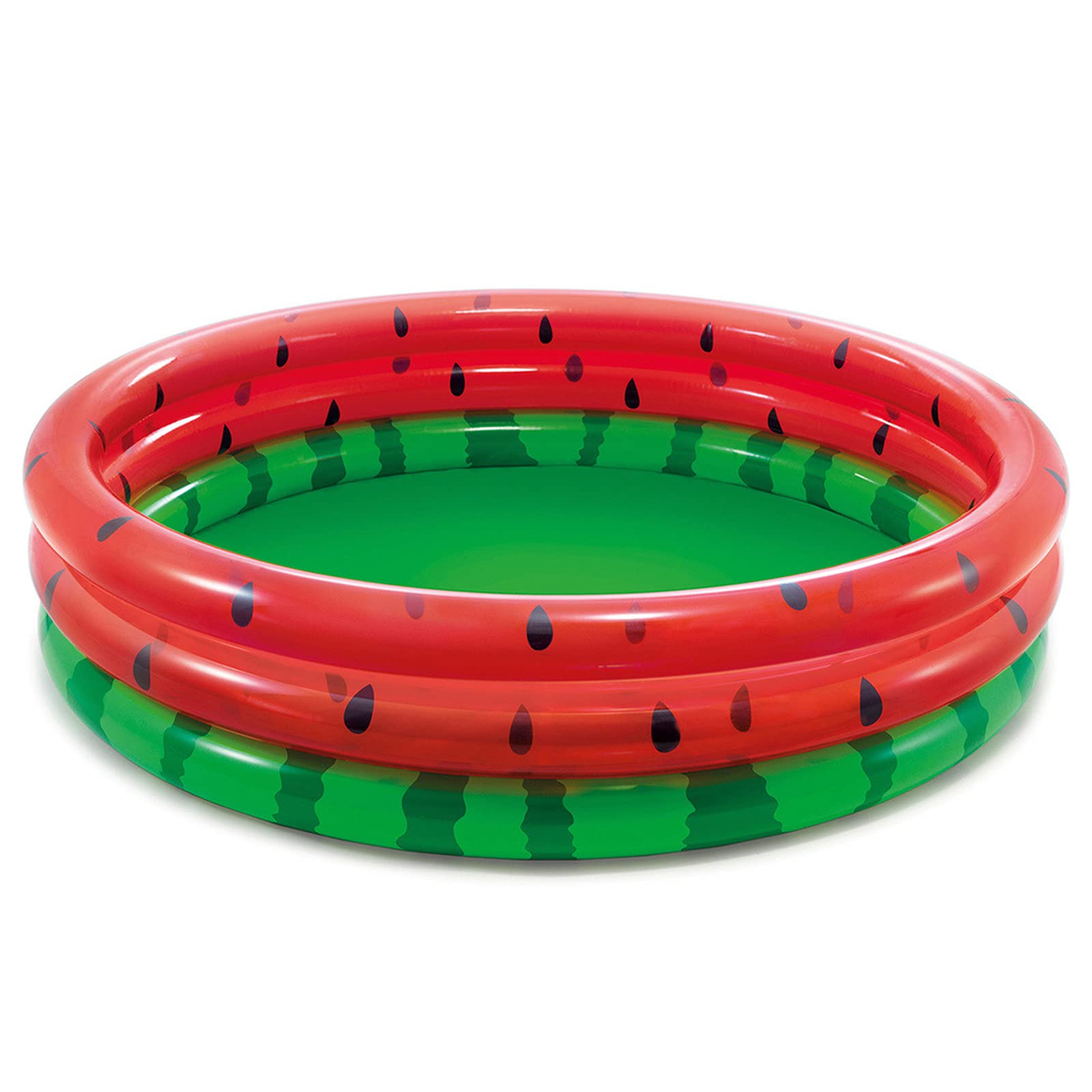 NASTON Round Watermelon Print Inflatable Pool - 168cm Family Swimming Pool for Kids & Adults, Indoor/Outdoor Baby Bath Tub & Ocean Ball Pit - Perfect for Backyard Fun, Summer Parties & Toddler Water Play