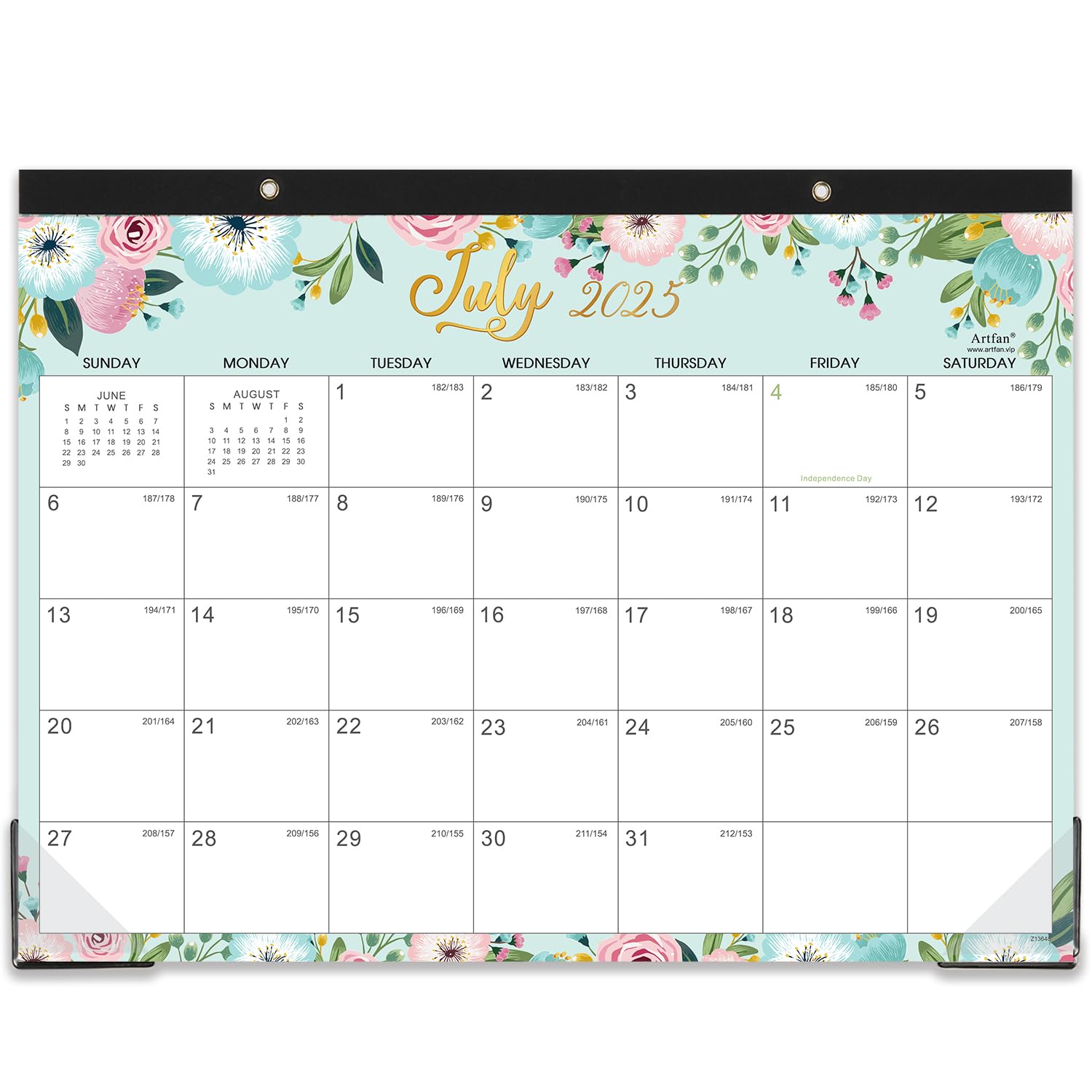 2025-2026 Desk Calendar (July 2025 - December 2026) - 18 Month Large Office Planner 14.6