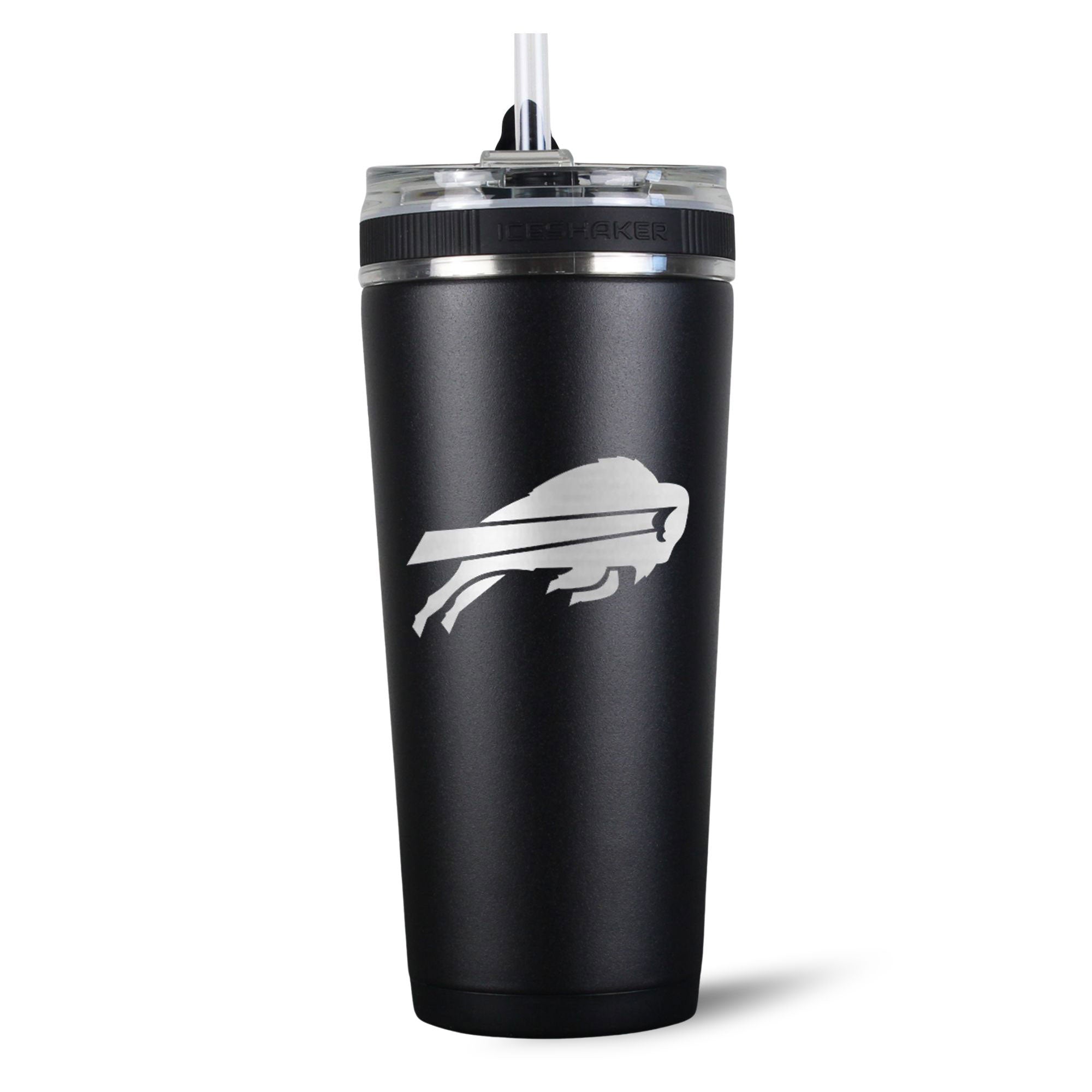 Official Buffalo Bills 26oz Insulated Stainless Steel Water Bottle - Leakproof Flex Lid, Sweatproof Design for Sports, Gym, Hiking & Outdoor Activities