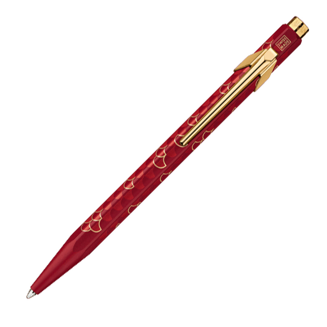 Premium Caran d'Ache 849 Ballpoint Pen - Dragon Burgundy Special Edition Luxury Writing Instrument for Professionals & Collectors - Perfect for Office, Gifts & Signature Moments