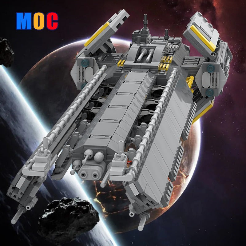 1026PCS MOC 176829 Helldivers 2 Super Destroyer Building Blocks Set - Gobricks Version - Perfect for Collectors & Sci-Fi Fans - Build Your Own Starship Model for Display & Play