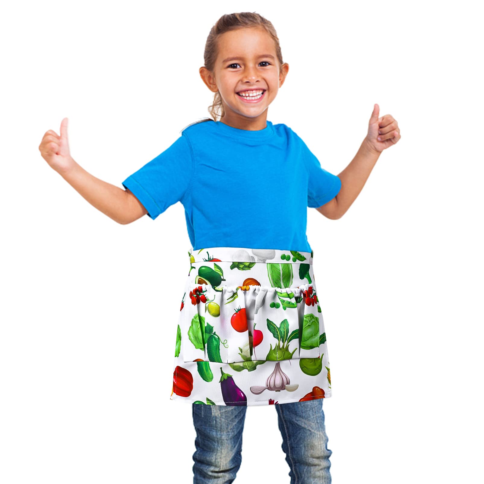 Egg Collecting Apron for Women & Kids - Unisex Chicken Egg Gathering Apron with Pockets for Fresh Eggs, Fruits & Vegetables - Perfect for Farm, Garden & Farmers Market Use