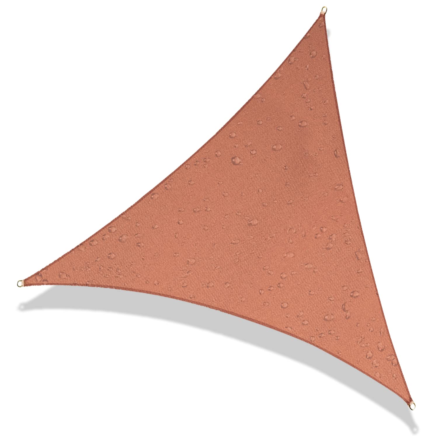 Shade&Beyond 8x8x8 FT Waterproof Triangle Sun Shade Sail - UV Blocking Canopy for Patio, Backyard, Pool & Outdoor Activities (Beige) | Perfect for Picnics, BBQ Parties & Garden Relaxation