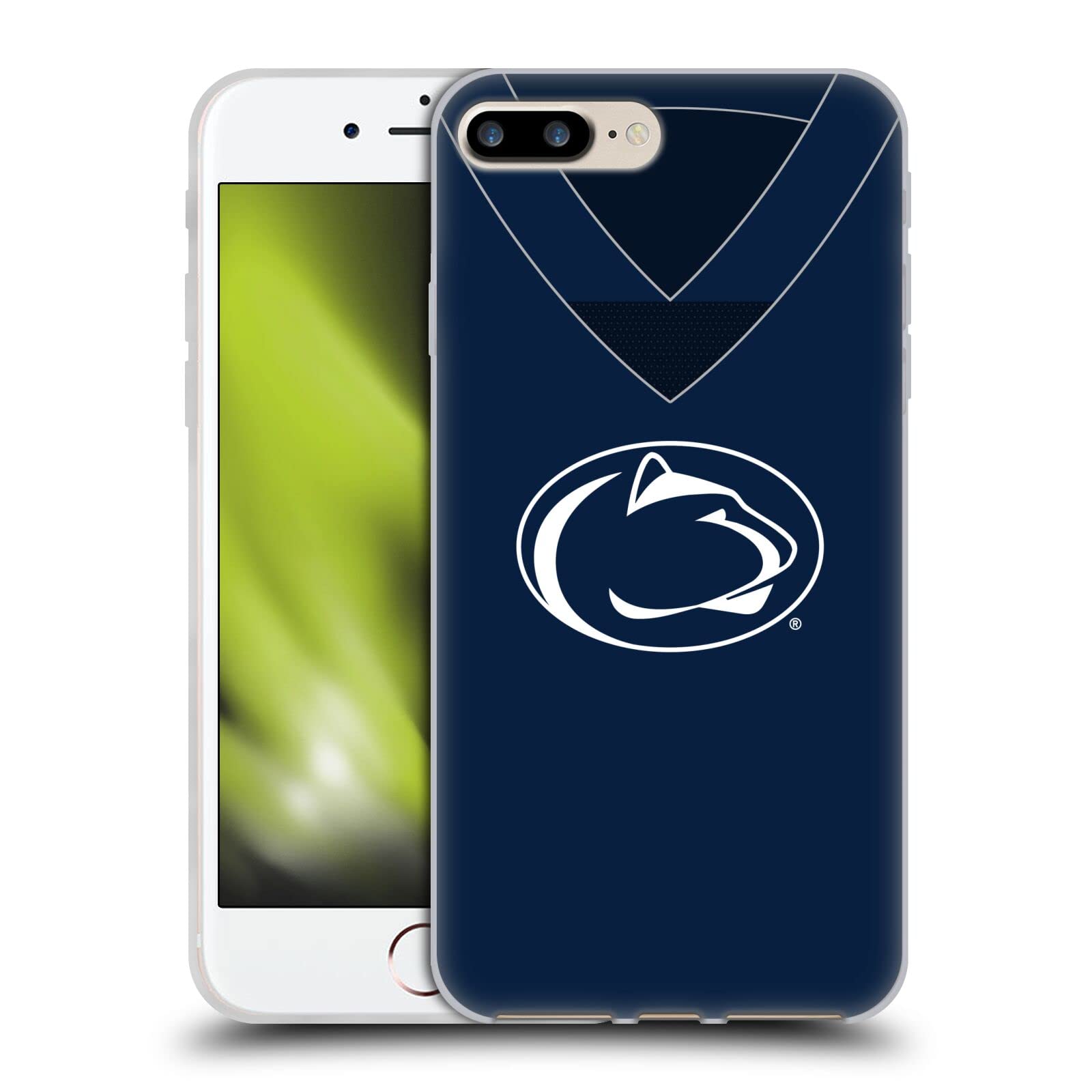 Officially Licensed Pennsylvania State University PSU Football Soft Gel Phone Case for Apple iPhone 7 Plus/iPhone 8 Plus - Perfect for Game Day, School Pride & Everyday Protection