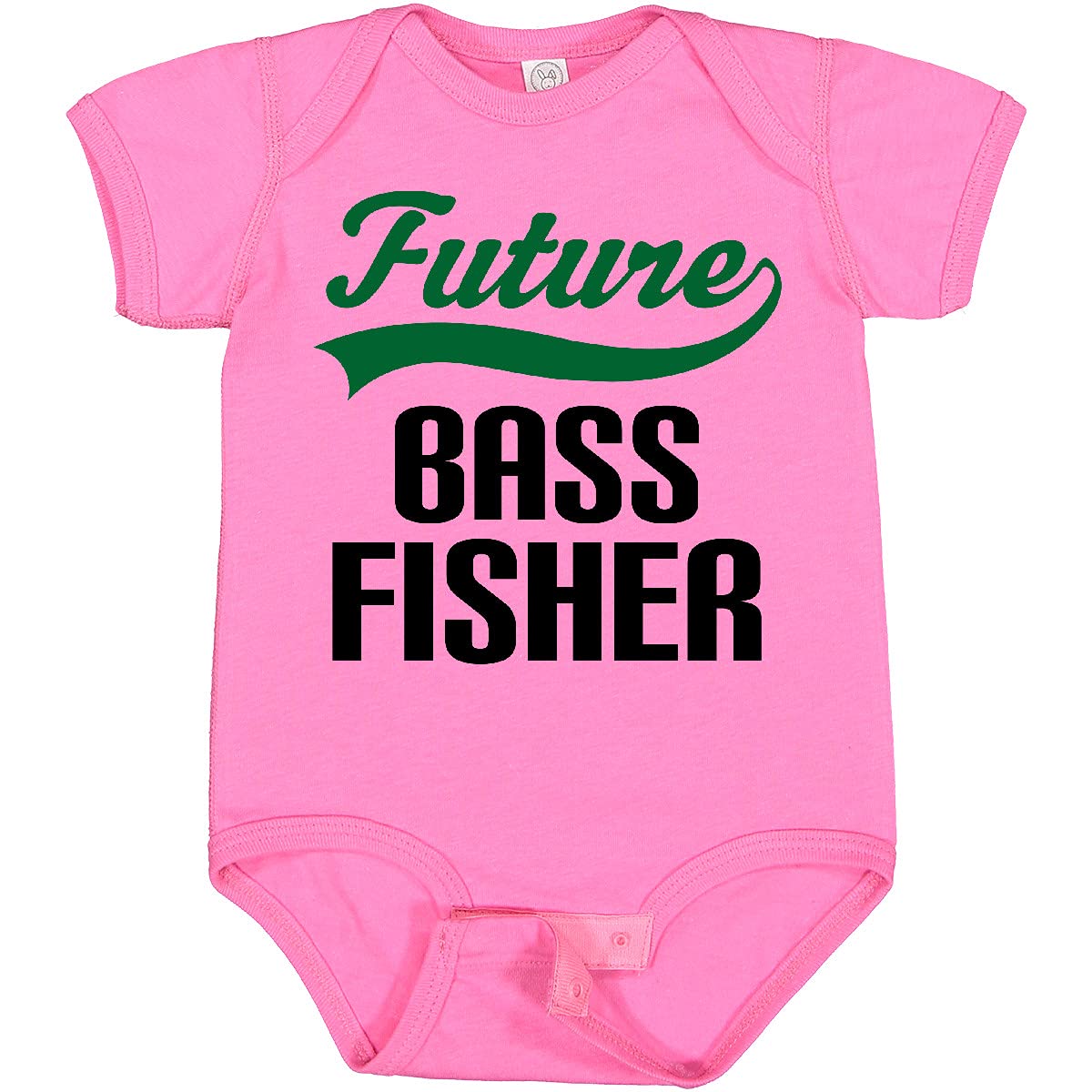Inktastic Future Bass Fisher Baby Bodysuit - Cute Fishing Outfit for Newborns & Infants - Perfect for Fishing Trips, Family Photos & Outdoor Adventures