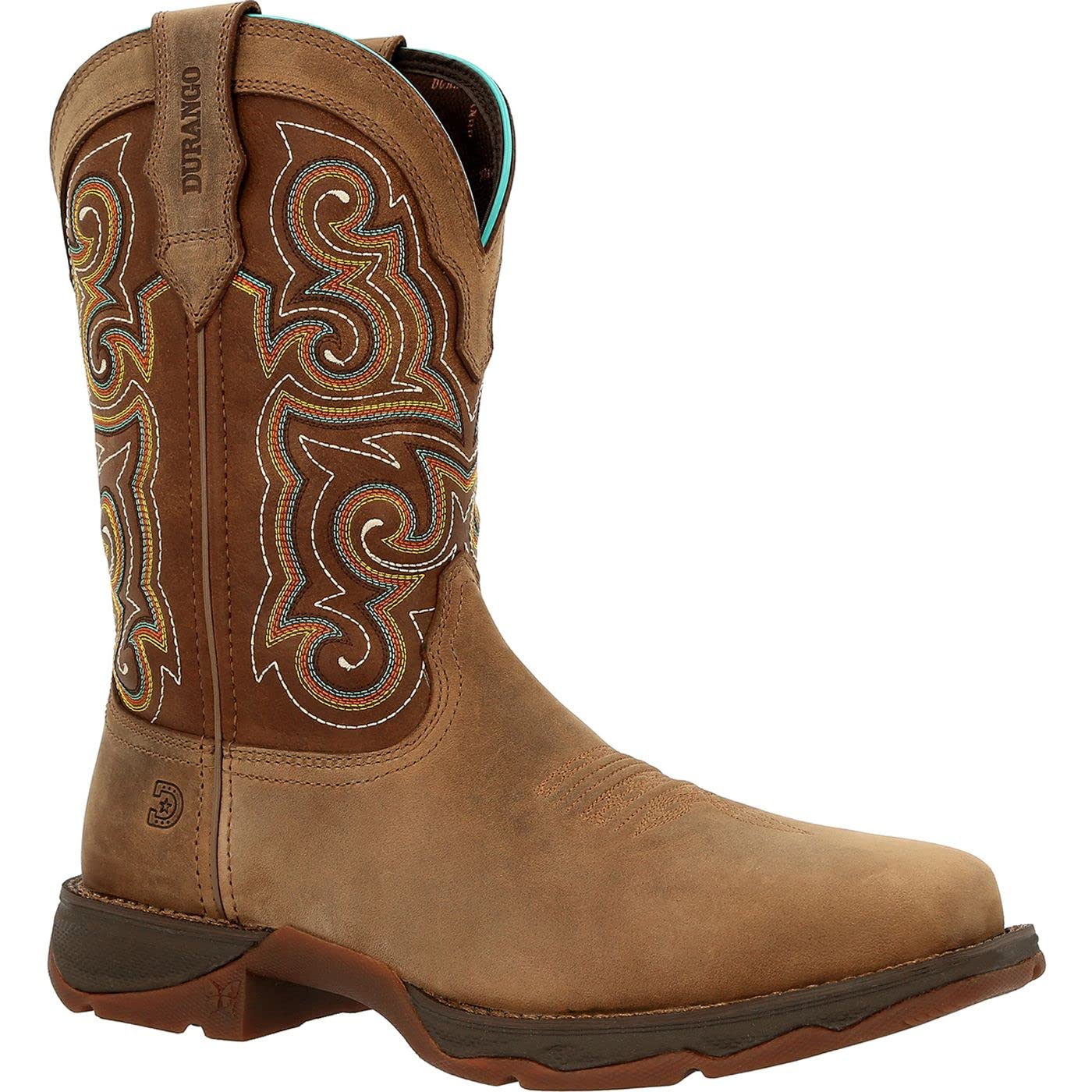 Durango Lady Rebel Work Boots - Composite Toe Western Boots for Women | Durable & Comfortable Work Boots for Cowgirls, Ranchers & Outdoor Enthusiasts