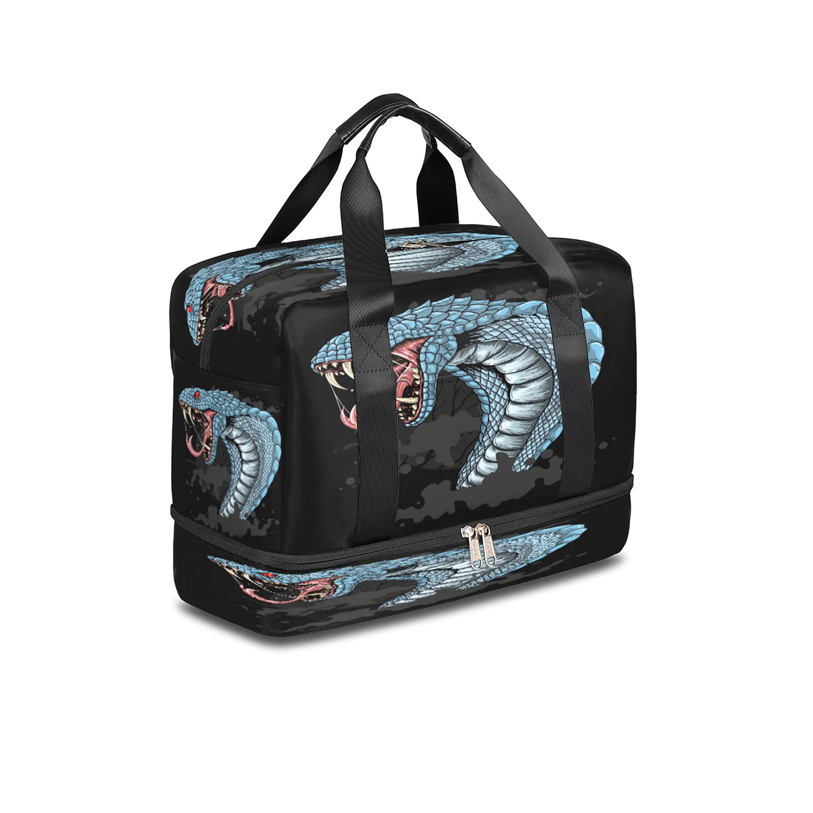 Horror Tribe Women's Large Gym Duffel Bag - Waterproof Weekender Travel Bag with Shoe Compartment, Sports Tote for Workout & Travel | Perfect Carry-On Overnight Bag for Women & Men | Ideal for Gym, Yoga, Sports & Weekend Getaways