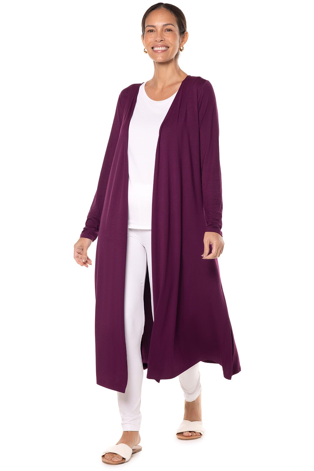 Coolibar UPF 50+ Women's Sun Protective Long Sleeve Tunic Top - Lightweight UV Protection Shirt for Beach, Hiking & Outdoor Activities