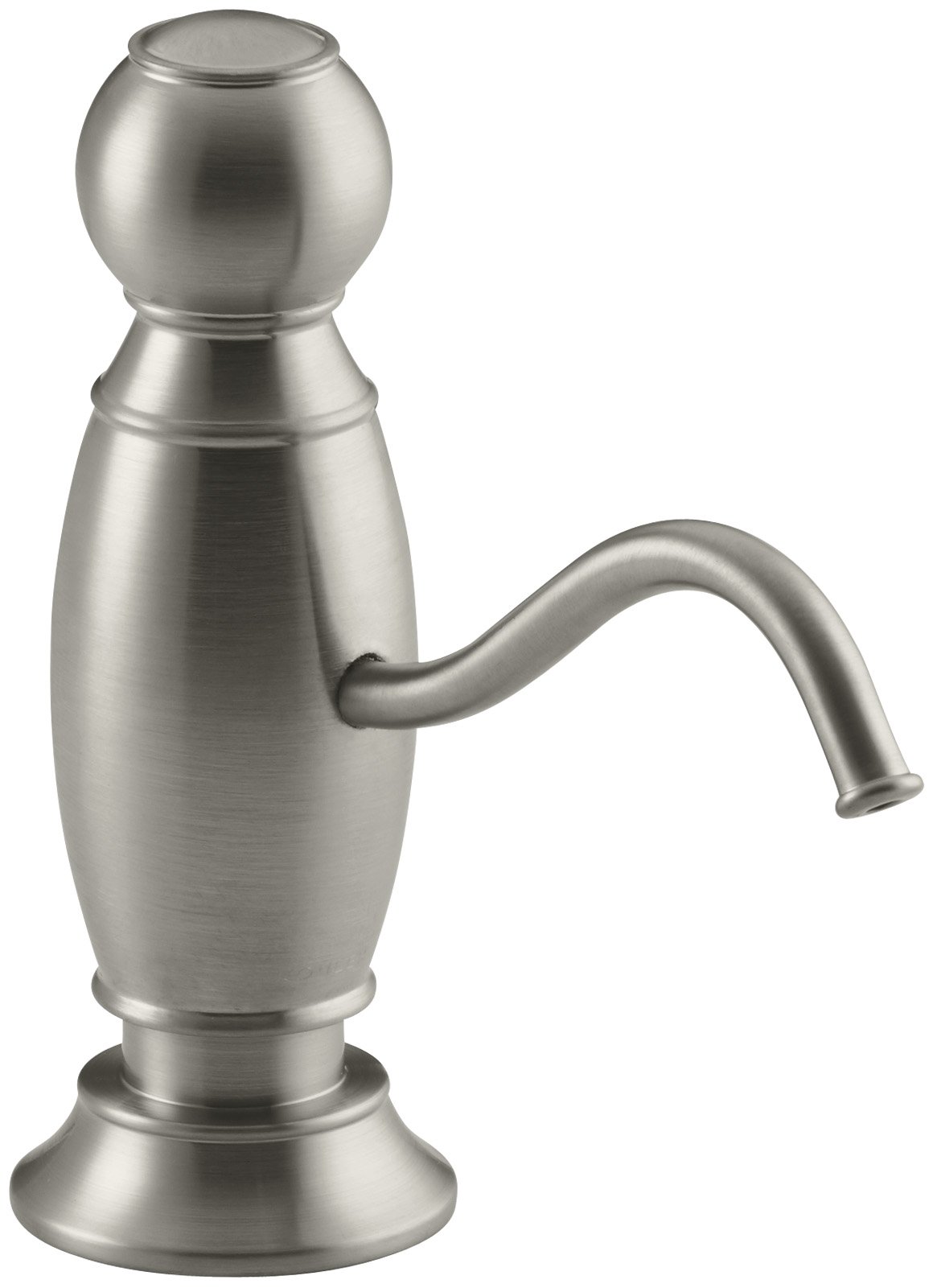 Kohler 1994-BN Traditional Soap Dispenser & Lotion Dispenser - Brushed Nickel Finish for Bathroom & Kitchen | Elegant Touch for Modern Homes