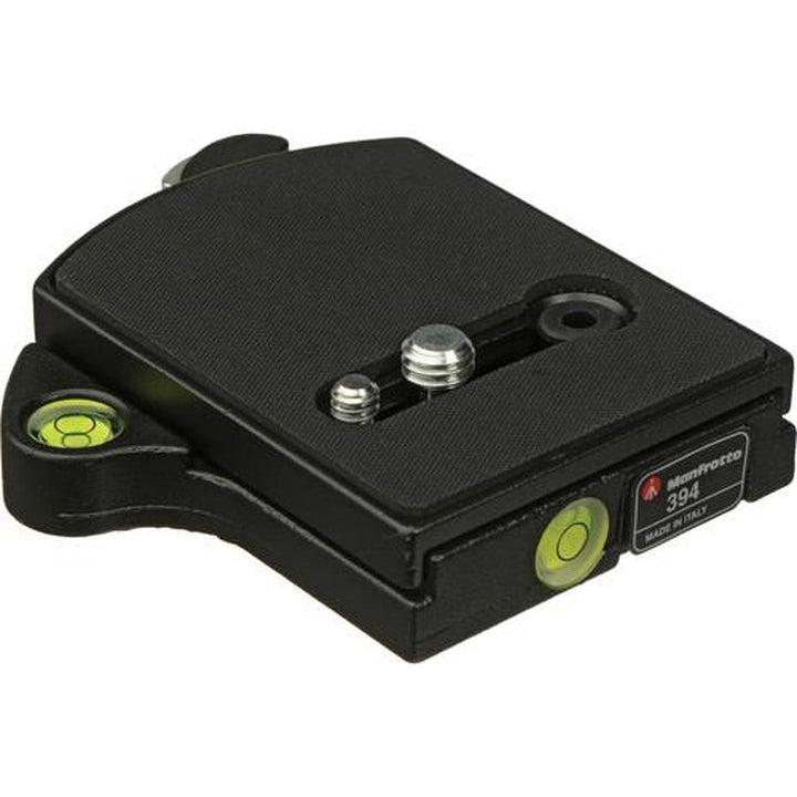 Manfrotto 394 Low Profile Quick Release Adapter Plate - Compact Camera Mount for DSLR, Mirrorless & Video Cameras - Perfect for Tripods, Monopods & Stabilizers