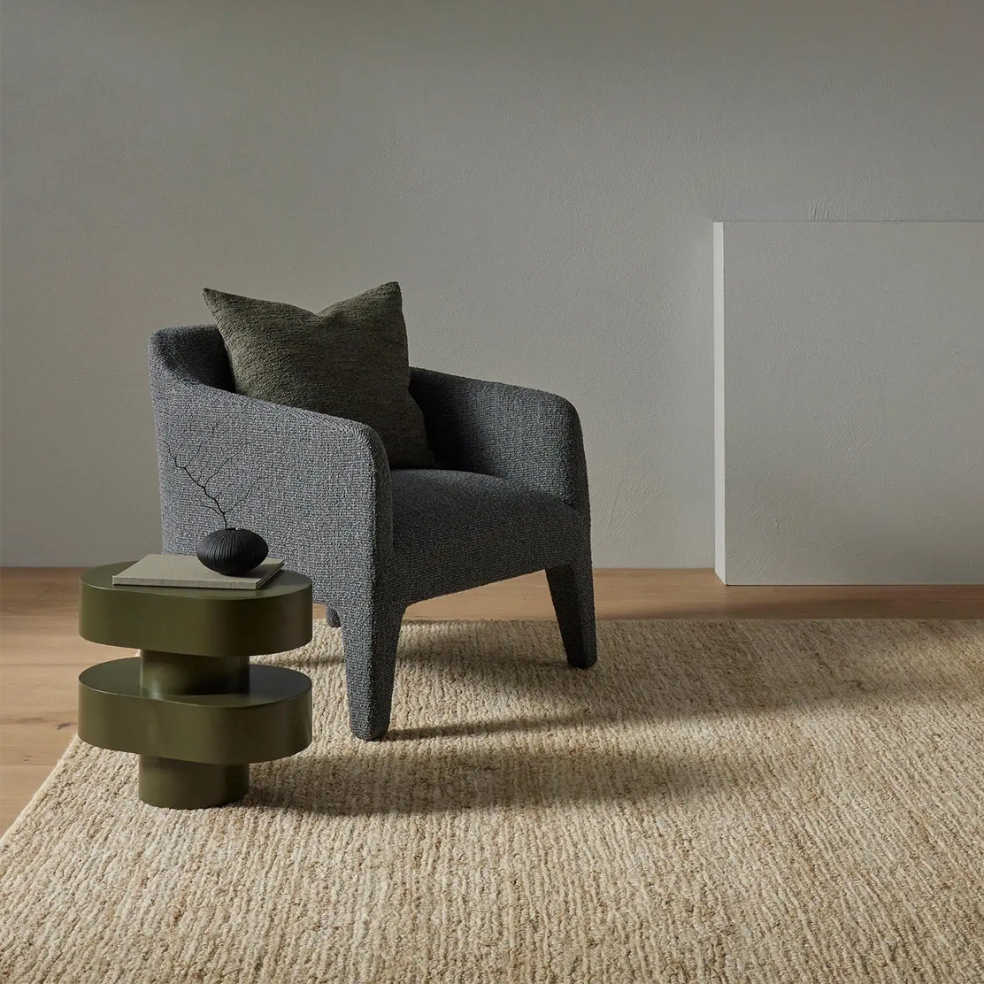 Premium Weave Bastian Floor Rug - Macadamia Brown 200x300cm - Soft & Durable Living Room Carpet for Home Decor