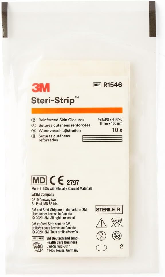 3M Steri-Strip Reinforced Adhesive Skin Closures - 1/4