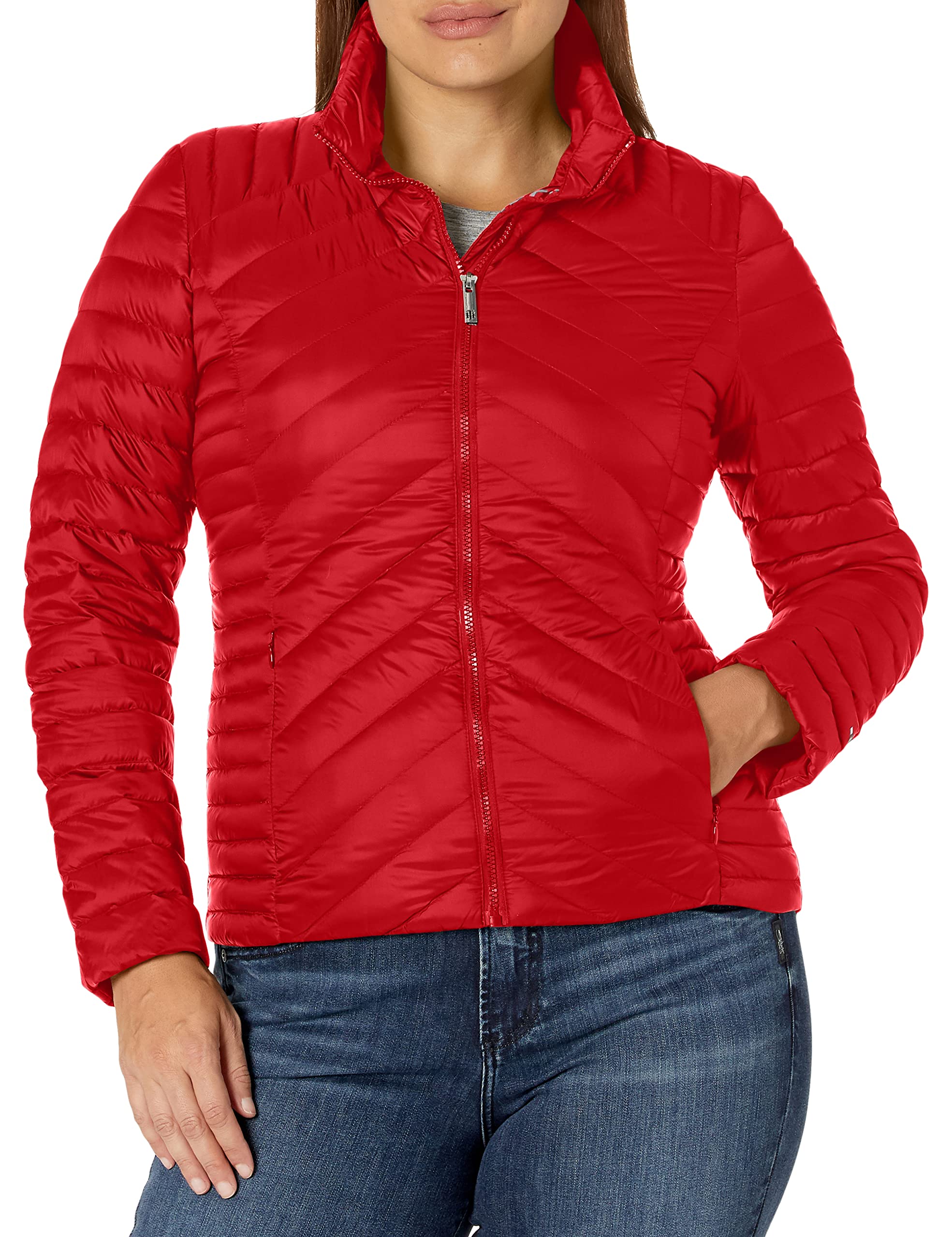 Tommy Hilfiger Women's Classic Short Packable Jacket - Lightweight Waterproof Windbreaker for Travel, Hiking & Outdoor Activities