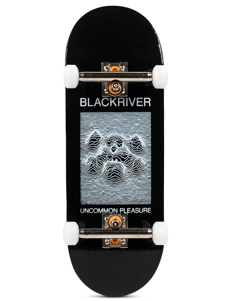 Blackriver Uncommon Pleasure 7-Ply Fingerboard Complete - Professional Mini Skateboard for Finger Tricks & Training - Perfect for Skateboard Enthusiasts & Office Stress Relief